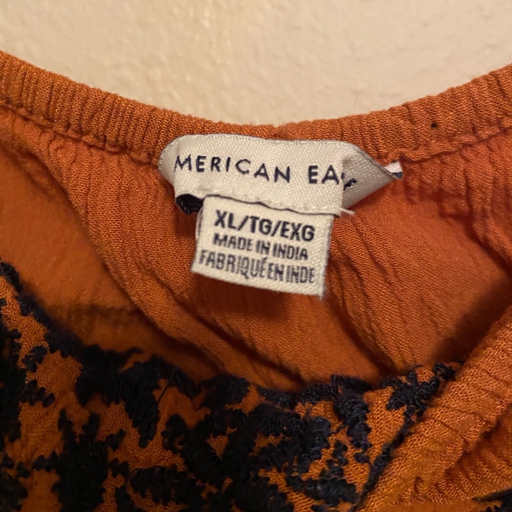 🟢BOGO FREE🟢 Orange Floral Tube Top - Picture 3 of 3